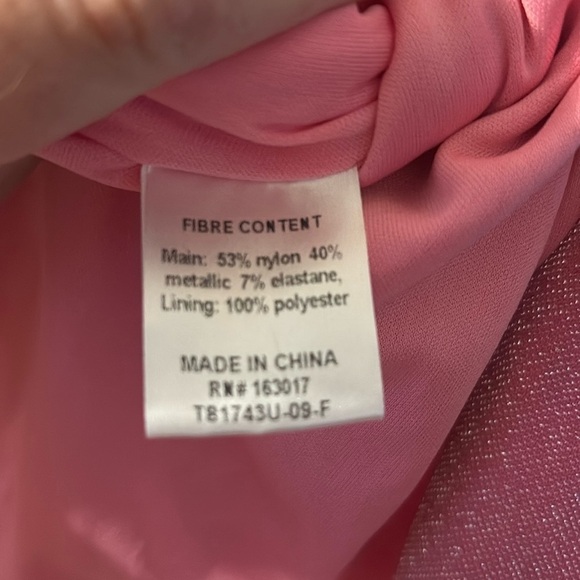 Princess Polly Pink Sparkly Mini Strapless Dress size 6 - Picture 6 of 7